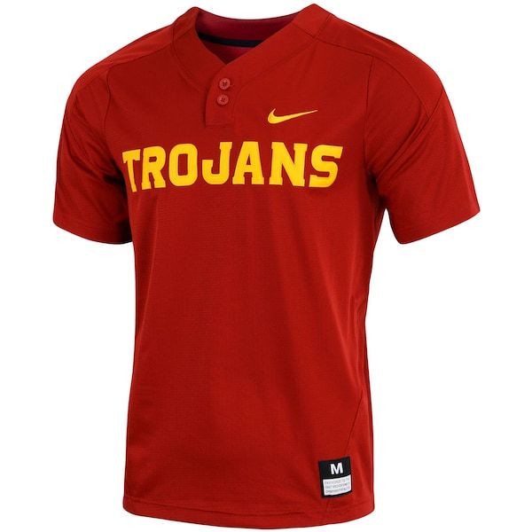 USC Trojans Nike Replica Vapor Elite Two-Button Baseball Jersey - Cardinal