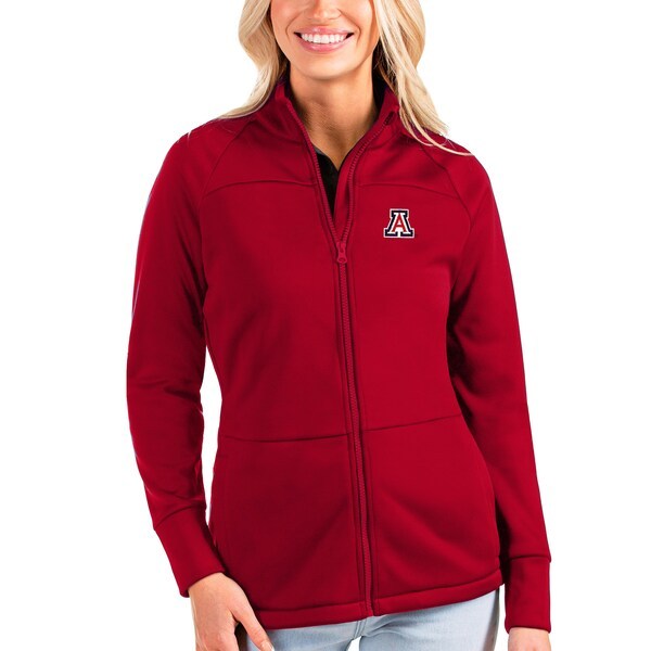 Arizona Wildcats Antigua Women's Links Full-Zip Golf Jacket - Red