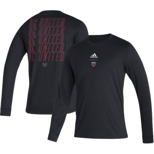 D.C. United adidas Club Long Sleeve T-Shirt- Black