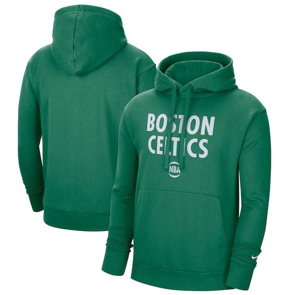 Boston Celtics Nike 2020/21 City Edition Essential Logo Fleece Pullover Hoodie - Green