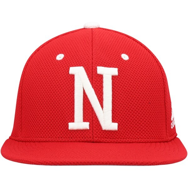 Nebraska Huskers adidas On-Field Team Baseball Fitted Hat - Scarlet