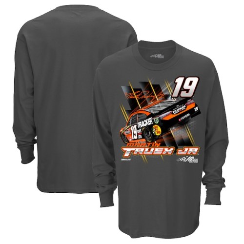 Martin Truex Jr Joe Gibbs Racing Team Collection Speedster Long Sleeve T-Shirt - Charcoal