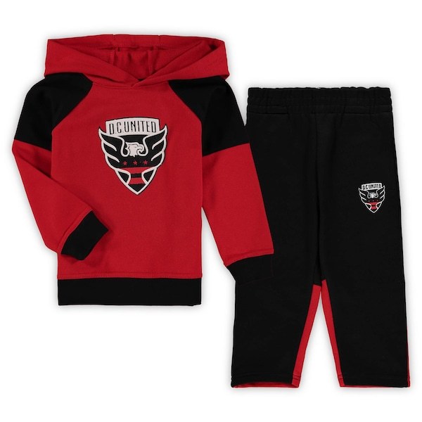 D.C. United Toddler Sideline Fleece Raglan Pullover Hoodie & Pants Set - Red