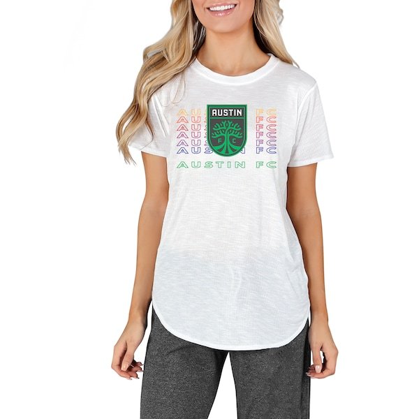Austin FC Concepts Sport Women's Gable Knit T-Shirt - White