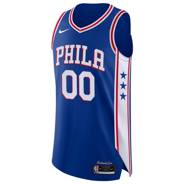 Philadelphia 76ers Nike Custom Authentic Jersey - Icon Edition - Royal