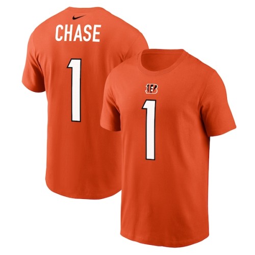 Ja'Marr Chase Cincinnati Bengals Nike Player Name & Number T-Shirt - Orange
