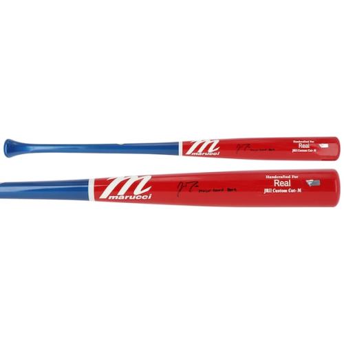 J.T. Realmuto Philadelphia Phillies Fanatics Authentic Autographed Player-Issued Red and Blue Marucci Bat from the 2019 MLB Season - AA0045367 with "Player Issued 2019" Inscription