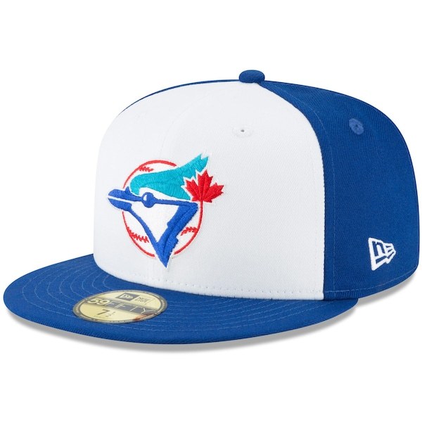 Toronto Blue Jays New Era Cooperstown Collection Logo 59FIFTY Fitted Hat - White