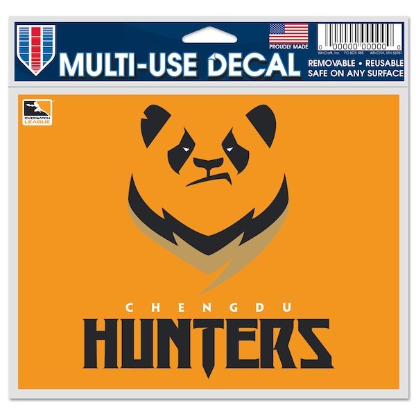 Chengdu Hunters WinCraft 5" x 6" Car Decal