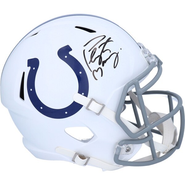 Peyton Manning Indianapolis Colts Fanatics Authentic Autographed Riddell 2020 Speed Replica Helmet