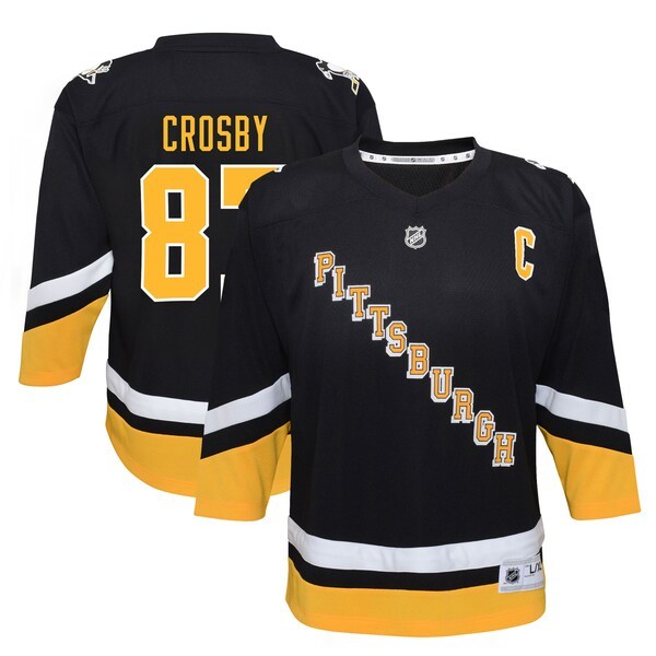 Sidney Crosby Pittsburgh Penguins Toddler 2021/22 Alternate Replica Player Jersey - Black