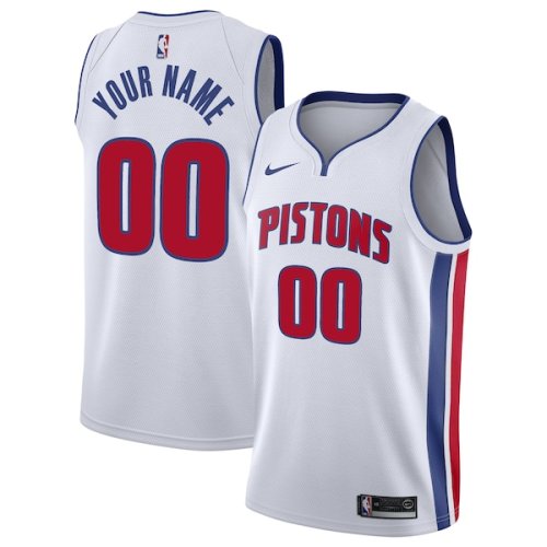Detroit Pistons Nike 2020/21 Swingman Custom Jersey - Association Edition - White