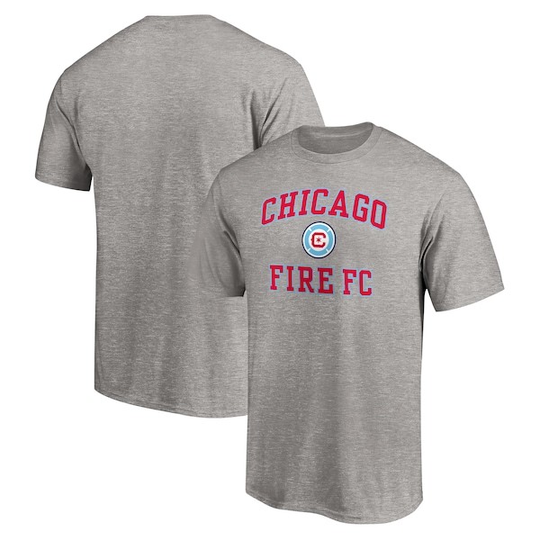 Chicago Fire Fanatics Branded Heart and Soul T-Shirt - Heathered Gray