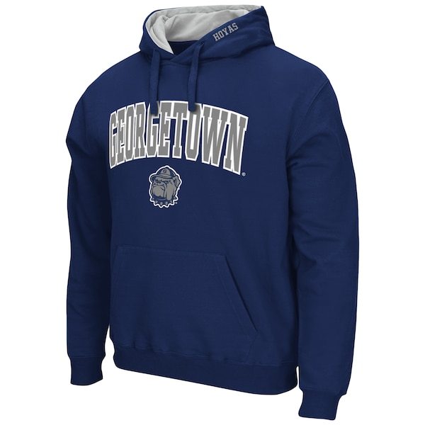 Georgetown Hoyas Colosseum Arch and Logo Pullover Hoodie - Navy