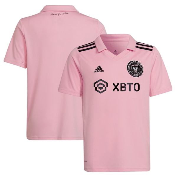 Inter Miami CF adidas Youth 2022 The Heart Beat Kit Replica Blank Jersey - Pink