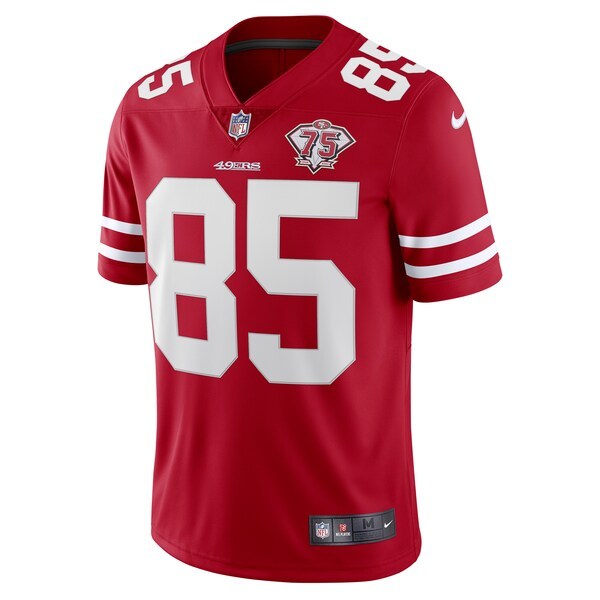 George Kittle San Francisco 49ers Nike 75th Anniversary Vapor Limited Jersey - Scarlet