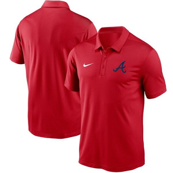 Atlanta Braves Nike Logo Franchise Performance Polo - Red