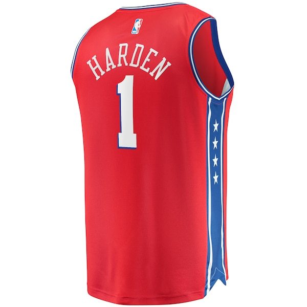 James Harden Philadelphia 76ers Fanatics Branded Fastbreak Replica Player Jersey - Statement Edition - Red