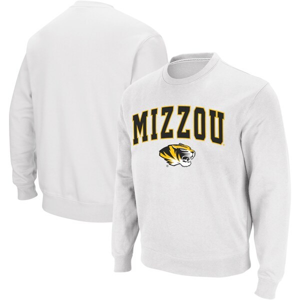 Missouri Tigers Colosseum Arch & Logo Crew Neck Sweatshirt - White