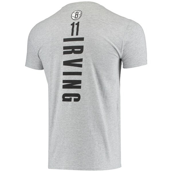 Kyrie Irving Brooklyn Nets Fanatics Branded Playmaker Name & Number T-Shirt - Heathered Gray
