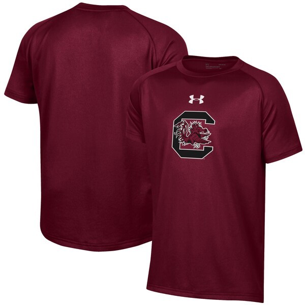 South Carolina Gamecocks Under Armour Youth 2.0 Logo Tech T-Shirt - Garnet