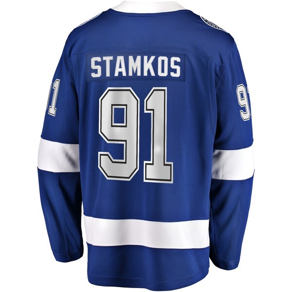 Steven Stamkos Tampa Bay Lightning Fanatics Branded 2021 Stanley Cup Champions Home Breakaway Player Jersey - Blue