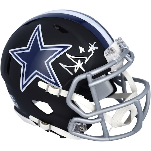 Dak Prescott Dallas Cowboys Fanatics Authentic Autographed Riddell Matte Speed Mini Helmet - Black