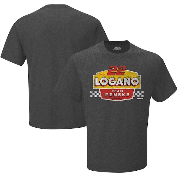 Joey Logano Team Penske Vintage Duel T-Shirt - Heather Charcoal