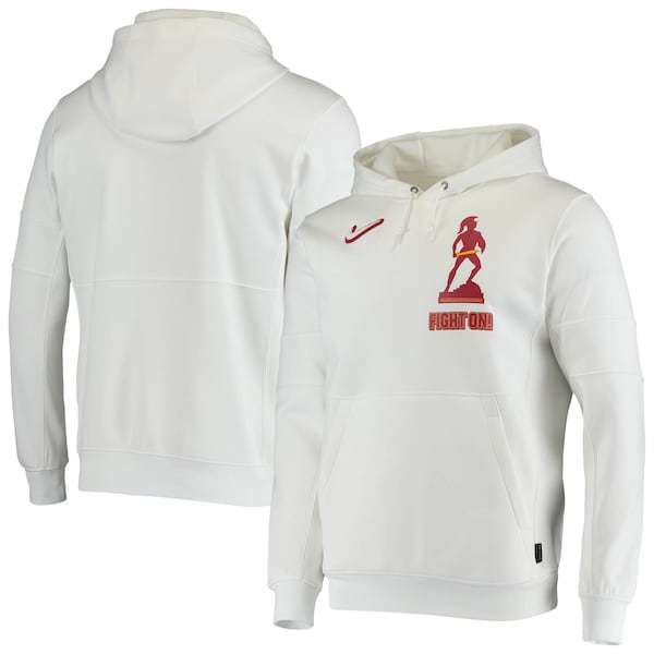 USC Trojans Nike Local Performance Pullover Hoodie - White