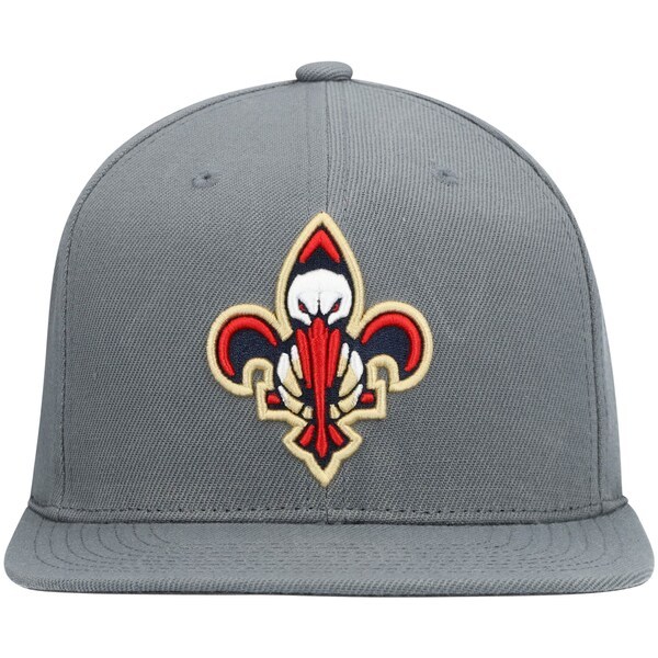 New Orleans Pelicans Mitchell & Ness Central Snapback Hat - Charcoal