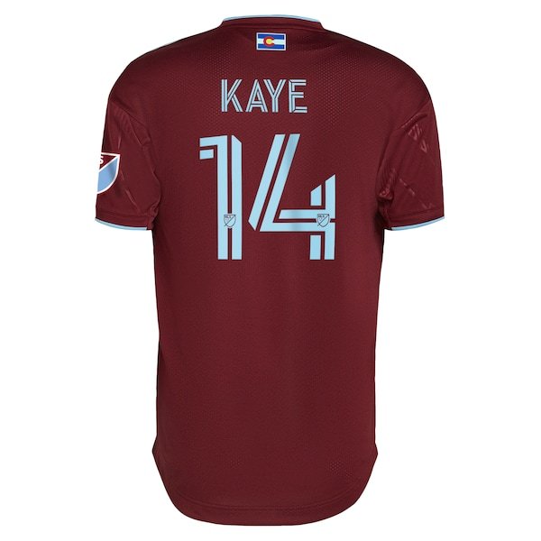 Mark-Anthony Kaye Colorado Rapids adidas 2022 Club Authentic Player Jersey - Burgundy