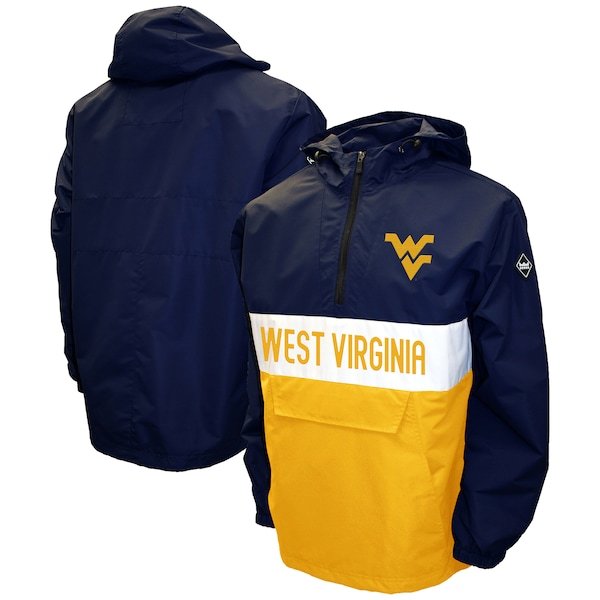 West Virginia Mountaineers Franchise Club Alpha Anorak Half-Zip Pullover Jacket - Navy
