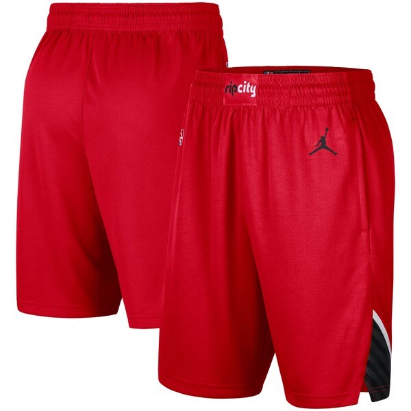 Portland Trail Blazers Jordan Brand Red/Black 2020/21 Association Edition Performance Swingman Shorts