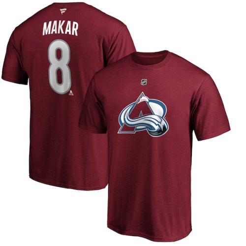Cale Makar Colorado Avalanche Fanatics Branded Authentic Stack Player Name & Number T-Shirt - Burgundy