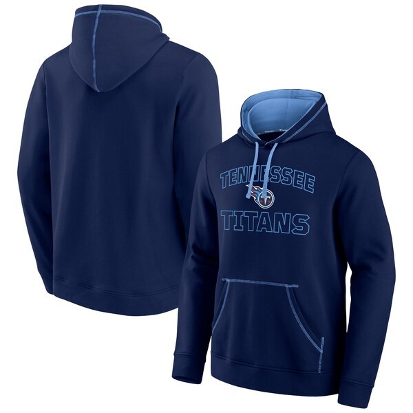 Tennessee Titans Fanatics Branded Tiebreaker Pullover Hoodie - Navy