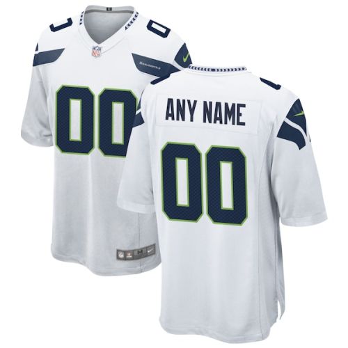 Seattle Seahawks Nike Custom Game Jersey - White