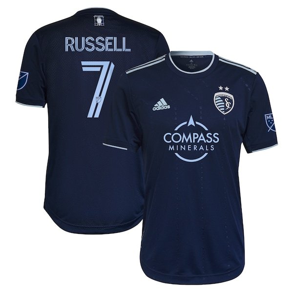 Johnny Russell Sporting Kansas City adidas 2022 State Line 3.0 Authentic Player Jerseys - Blue