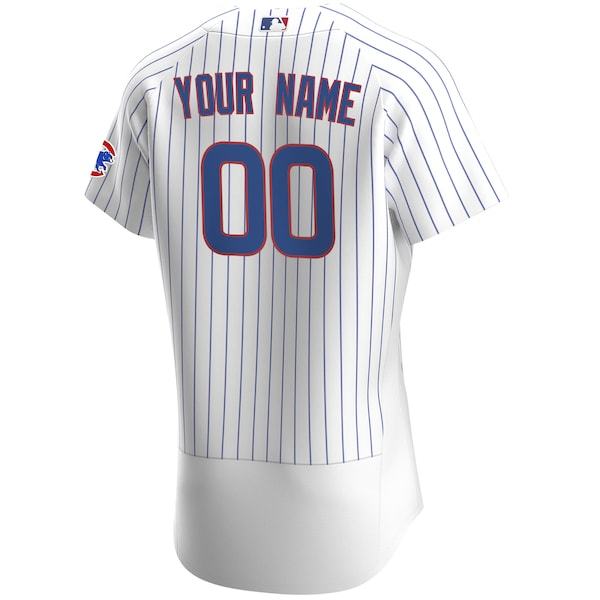 Chicago Cubs Nike Home Authentic Custom Jersey - White