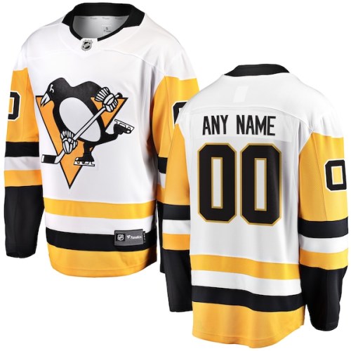 Pittsburgh Penguins Fanatics Branded Away Breakaway Custom Jersey - White