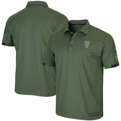 NC State Wolfpack Colosseum OHT Military Appreciation Echo Polo - Olive