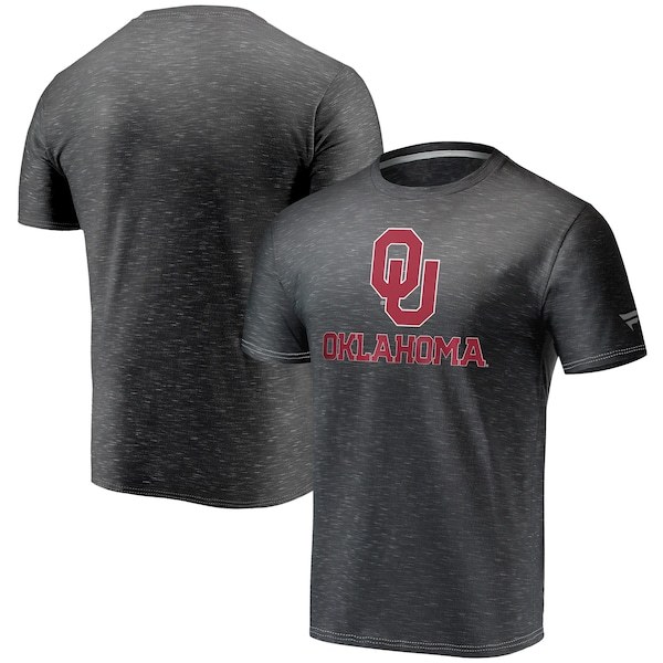 Oklahoma Sooners Fanatics Branded Heart and Soul Space-Dye T-Shirt - Charcoal