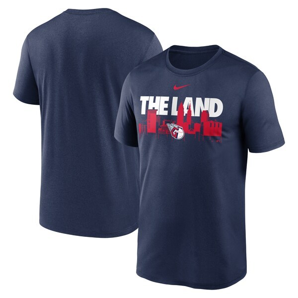 Cleveland Guardians Nike Local Skyline T-Shirt - Navy