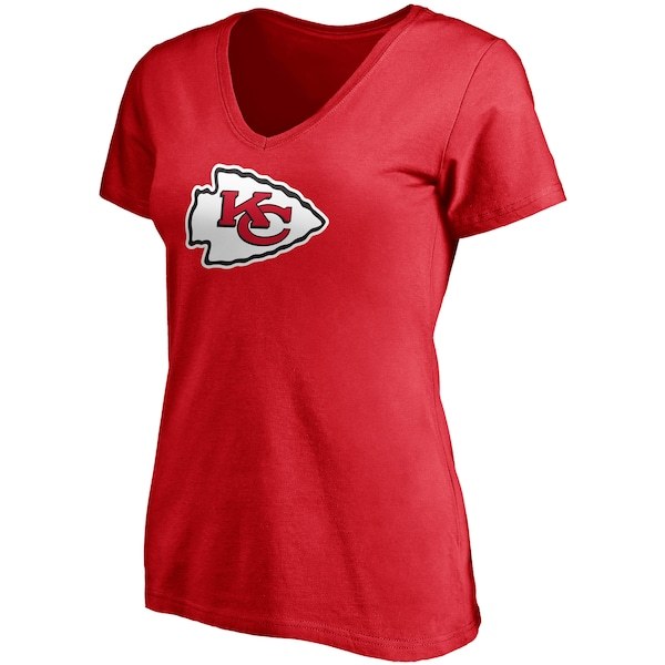 Patrick Mahomes Kansas City Chiefs Fanatics Branded Women's Player Icon Name & Number V-Neck T-Shirt - Red