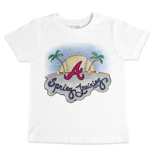Atlanta Braves Tiny Turnip Infant 2022 Spring Training T-Shirt - White