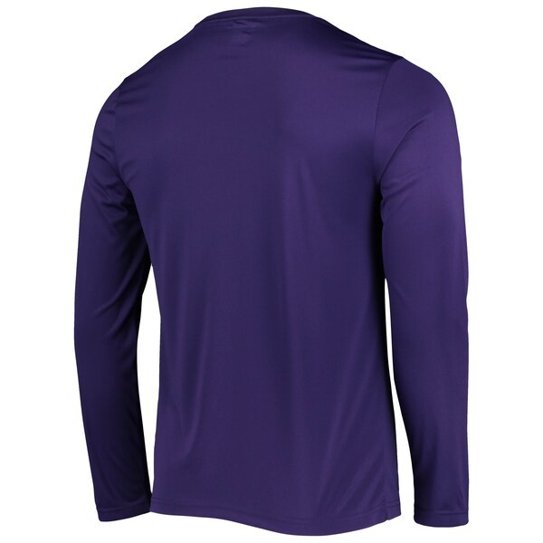 Washington Huskies Champion Wordmark Slash Long Sleeve T-Shirt - Purple