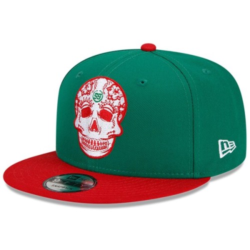 Daniel Suarez New Era Sugar Skull 9FIFTY Snapback Adjustable Hat - Green/Red