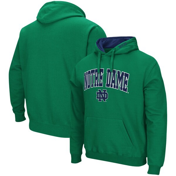 Notre Dame Fighting Irish Colosseum Arch & Logo 3.0 Pullover Hoodie - Green