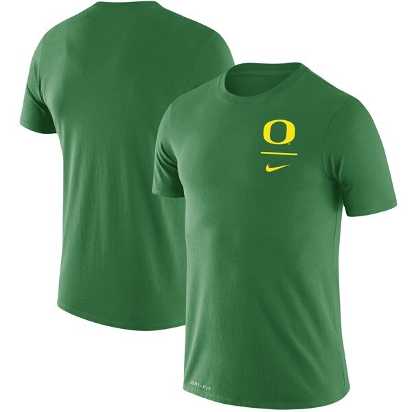 Oregon Ducks Nike Logo Stack Legend Performance T-Shirt - Green