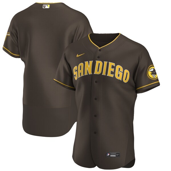 San Diego Padres Nike Road Authentic Team Jersey - Brown