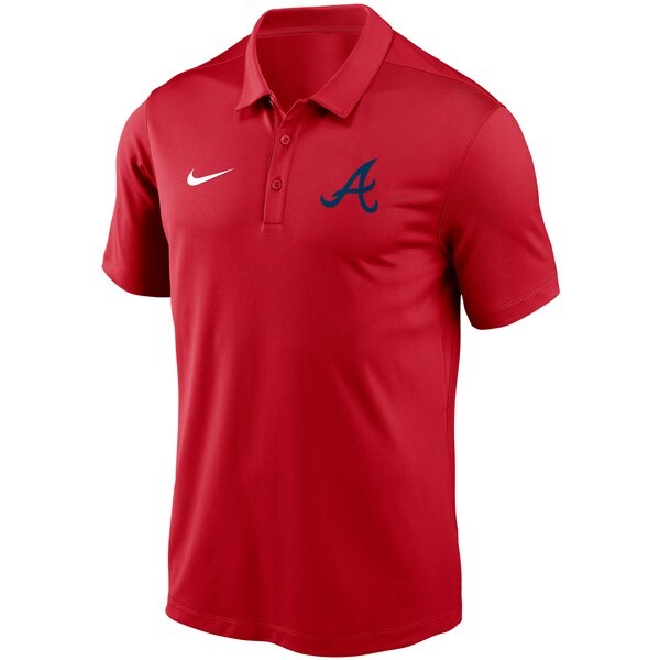 Atlanta Braves Nike Logo Franchise Performance Polo - Red